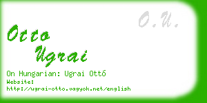 otto ugrai business card